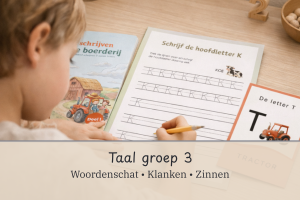 Alfabet leren zonder druk voor kleuters (3–4 jaar), leren schrijven, taal groep 3, taal, spelling
