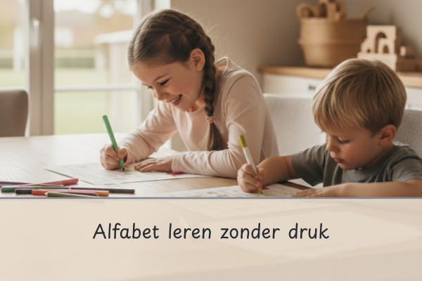 lfabet leren zonder druk voor kleuters (3–4 jaar), leren schrijven, taal groep 3, taal, spelling