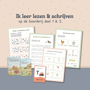 leren lezen en schrijven op de boerderij , abc, het alfabet