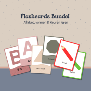 flashcards, kleuren leren, vormen leren, abc leren, montessori, educatief