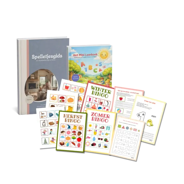 Gratis spelletjes gids voor peuters en kleuters en werkbladen