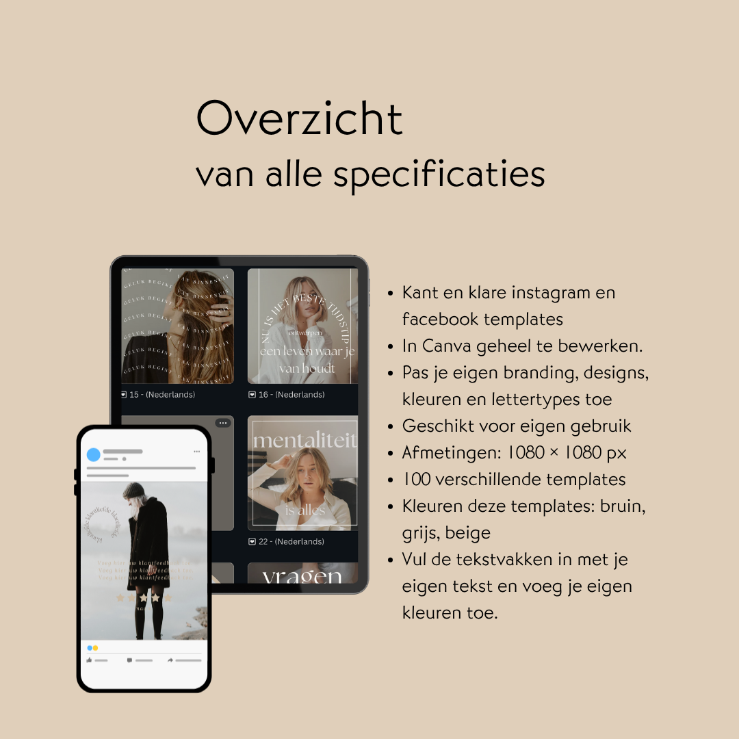 Sociale media templates, canva, branding en design