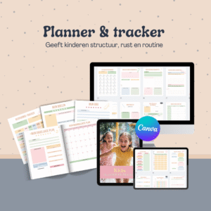 kids planner en tracker, montessori, educatief, peuter,, kleuters, planner, werkboek, lesmateriaal