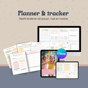 kids planner en tracker, montessori, educatief, peuter,, kleuters, planner, werkboek, lesmateriaal