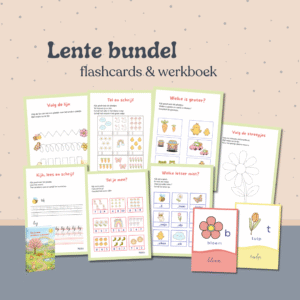 lente flashcards en werkboek, Lente werkboek en flashcards